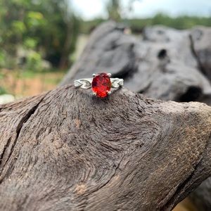 Ruby 925 Sterling Silver Ring